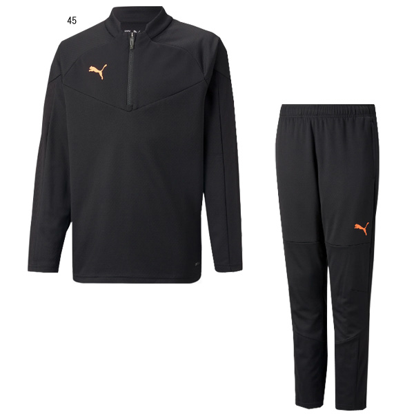 フライトスポーツWEBSHOP / 【サッカーフットサルウェア】 PUMA ジュニア INDIVIDUAL FINAL 1/4 ジップ トレーニング  トップスパンツ上下セット